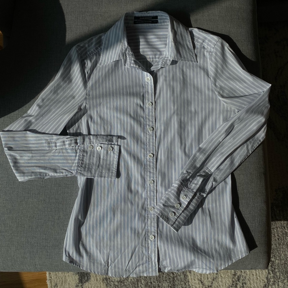 Club Monaco pinstripe shirt